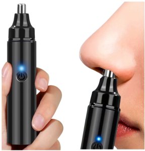 Trymer Maszynka Do Włosów W Nosie Wodoodporny Czarny 3