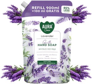 AURA Care Mydło Do Rąk Delikatne Lawenda 1000 ml Uzupełniające AHS-002-002 1