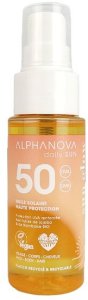 Alphanova Daily Sun, Glow, olejek do opalania SPF50, wersja podróźna, 50 ml 1
