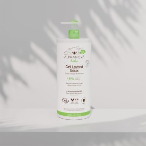 Alphanova Delikatny żel myjący dla niemowląt 2 w 1 Bebe Bio 1000 ml 3