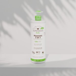 Alphanova Delikatny Płyn do Kąpieli Niemowląt 3 w 1 Bebe Bio 400 ml 4