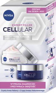 NIVEA EXPERT FILLER CELLULAR Zestaw prezentowy Intensywna kuracja Anti - Age Krem na dzień + Krem na noc 1