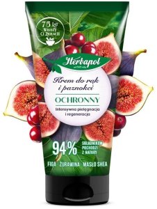 Herbapol Krem ochronny do rąk i paznokci-figa & żurawina & masło shea 50ml 1