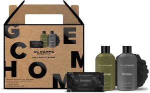 Grace Cole Homme Groomong Full Body Cleanse Set ( Mandarinka, Bergamot &amp; Rozmarýn ) - Dárková sada tělové péče 1
