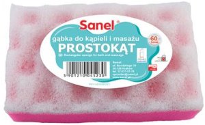 Sanel GĄBKA DO KĄPIELI I MASAŻU BALANCE PROSTOKĄT 1