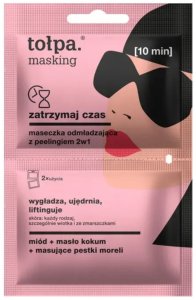 Tołpa Masking Zatrzymaj czas maseczka z peelingiem odmładzająca 2w1 10ml 1