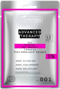 Bielenda Advanced Therapy Płatki do Twarzy 2w1 Terapia Peelingująco-Kojąca 2,5% 12 Sztuk 1