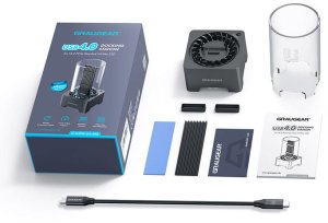 Graugear USB 4.0 Docking Station für M.2 NVMe SSD mit Heatsink und Lüfter 2
