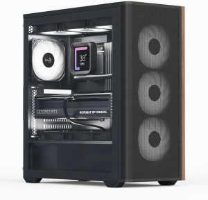 AeroCool Geh Midi D501A-G-BK-V2 (B/Wood/ATX) 1