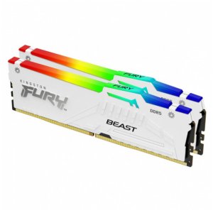 kingston Pamięć DDR5 Fury Beast RGB 64GB(2*32GB)/6400 CL32 XMP biała 1