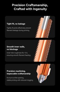 Ender-3 V3 SE/KE Ceramic Heating Block Kit-Quick-swap Nozzle Kit (4001030135) 4