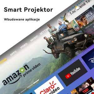 Projektor rzutnik SMART TV Android WiFi Bluetooth Manta MultiVision PRO PMA502A24 13