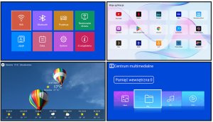 Projektor rzutnik SMART TV Android WiFi Bluetooth MultiVision Mini Portable PMA202A24 2