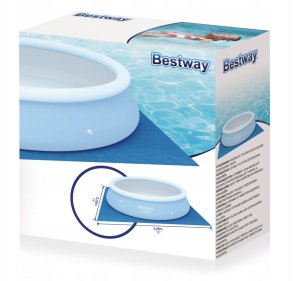 Mata plandeka pod basen stelażowy rozporowy podkład 335x335cm Bestway 58001 4