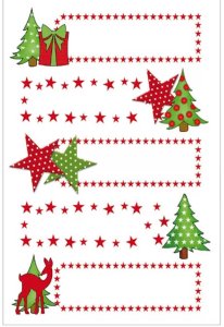 Herma HERMA DECOR Świąteczne opakowanie na prezenty gwiazdy i jodła 2