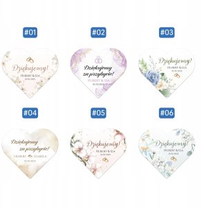 Hello Case Magnes Podziękowania Dla Gości Ślub Wesele Pamiątka Upominek Zestaw x10 6
