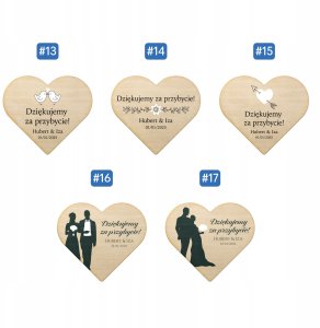 Hello Case Magnes Podziękowania Dla Gości Ślub Wesele Pamiątka Upominek Zestaw x10 8