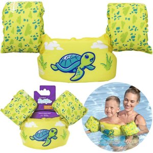 Bestway Kamizelka do pływania dla dziecka 15-30 kg grafika żółw 9012T EDUKAMP 1