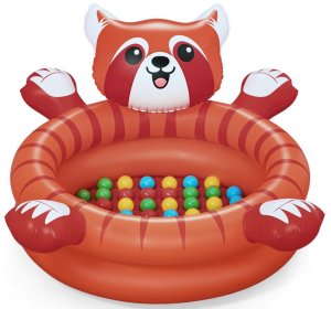 Suchy basen czerwona PANDA z kulkami 107x 94cm Bestway+50 kulek 52702 4