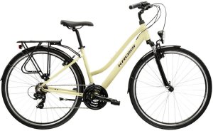 Rower Kross TRANS 1.0 beżowy-fiolet  połysk  damski 19" 1