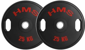 TOG25 2 x 25 KG TALERZ OLIMPIJSKI OGUMOWANY 2 x 25 KG HMS 1