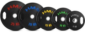 HMS TOG15 2 x 15 KG TALERZ OLIMPIJSKI OGUMOWANY 2 x 15 KG HMS 2