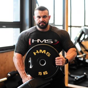 HMS TOG15 2 x 15 KG TALERZ OLIMPIJSKI OGUMOWANY 2 x 15 KG HMS 3