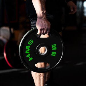 TOG10 2 x 10 KG TALERZ OLIMPIJSKI OGUMOWANY 2 x 10 KG HMS 7