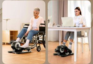 MERACH Mini eliptyczny trenażer pilot zdalnego sterowania 12 prędkości nowy 2