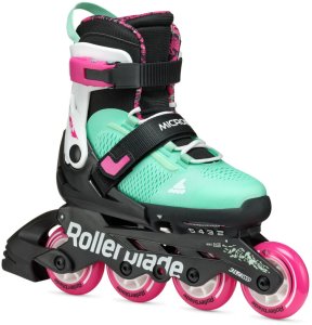Rolki dziecięce Rollerblade Microblade XT black sea green Rozmiar:36,5-40,5 (23,0-26,0) 1
