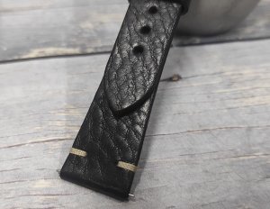 Skórzany wodoodporny pasek do zegarka 20 mm HIRSCH Bagnore L 05502050-2-20 . 6