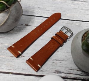 Skórzany wodoodporny pasek do zegarka 19 mm HIRSCH Bagnore L 05502070-2-19 . 2