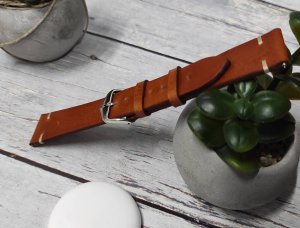 Skórzany wodoodporny pasek do zegarka 22 mm HIRSCH Bagnore L 05502070-2-22 . 4