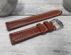 Pasek ze skóry aligatora 22 mm HIRSCH Capitano L 04807079-2-22 . 2