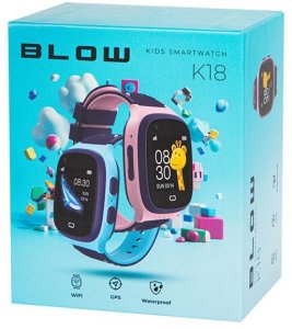 89-014# Smartwatch blow kids k18 4g gps różowy 6