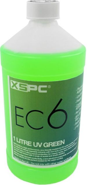 XSPC Płyn EC6 Coolant, 1L, UV zielony (5060175582782) 1