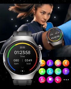 Zegarek Smartwatch z glukometrem na bransolecie kardiowatch 14