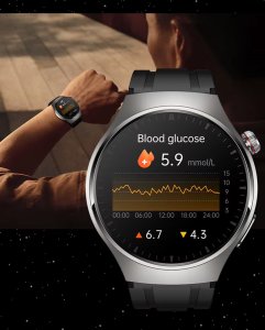 Zegarek Smartwatch z glukometrem na bransolecie kardiowatch 17