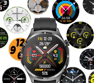 SMARTWATCH męski Rubicon RNCF38 black/ bransoleta + pasek 14
