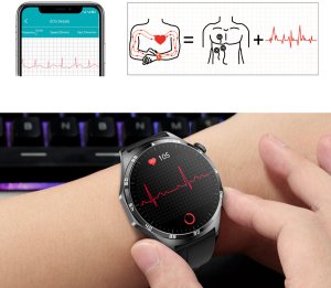 SMARTWATCH męski Rubicon RNCF38 black/ bransoleta + pasek 10