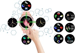 Zestaw dziecięcy KOMUNIA RUBICON RNBE66 SMARTWATCH - rosegold 13