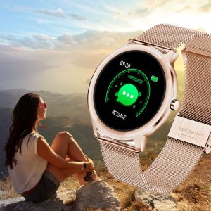 Zestaw dziecięcy KOMUNIA RUBICON RNBE66 SMARTWATCH - rosegold 6