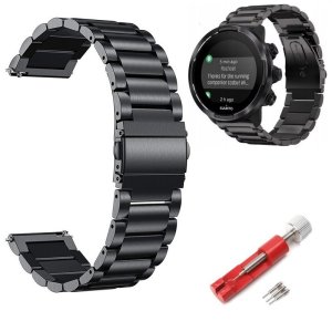 STALOWA BRANSOLETA DO ZEGARKA SMARTWATCH 24MM 1