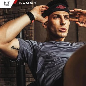 Pasek nylonowy Alogy Nylon Strap band na rzep do Apple Watch 42/44/45/49mm Czarny 6