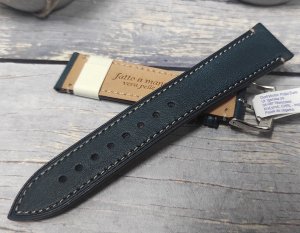 Morellato Skórzany pasek do zegarka 20 mm A01X5439B71064CR20 niebieski . 2