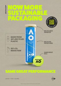 Tennis balls DUNLOP AUSTRALIAN OPEN GrandSlam 2x4-tube ITF 6