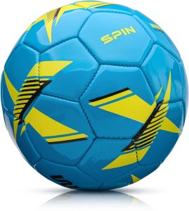 Piłka nożna Meteor Spin 1 niebieski Uniwersalny 1