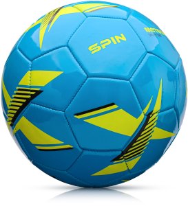 Piłka nożna Meteor Spin 5 niebieski Uniwersalny 1