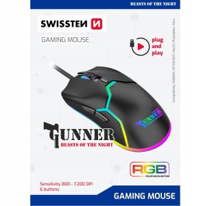 Swissten Gunner Spēļu Pele59107220 5