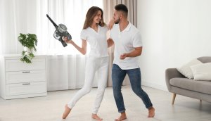 PIONOWY RĘCZNY ODKURZACZ BEZPRZEWODOWY CYKLONOWY HEPA 2W1 LED MOCNY 150W 12